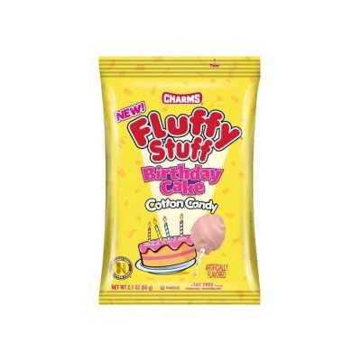 Fluffy Stuff Birthday Cake - caramelle zucchero filato