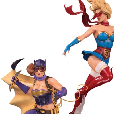 DC BOMBSHELLS  - Batgirl & Supergirl Celebration Statua Figure 35 cm