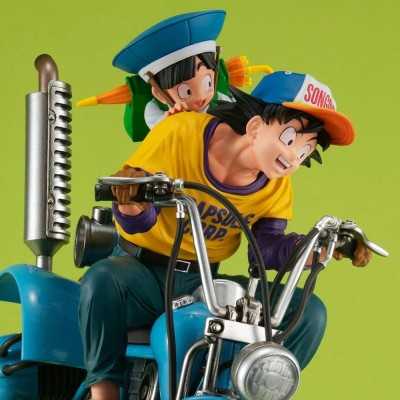 DRAGON BALL Z -  Diorama Son Goku & Son Gohan & Robot with two legs Desktop Real McCoy EX Megahouse PVC Figure 20 cm