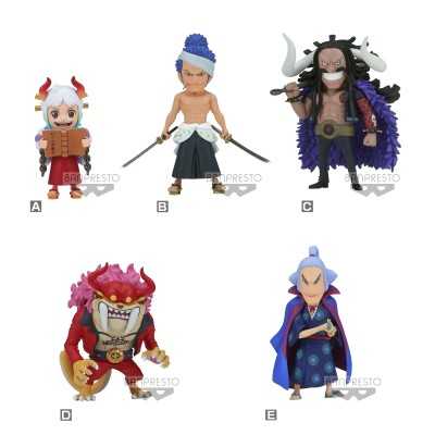 ONE PIECE - Wanokuni Onigashima World Collectable Figure vol. 9 Pacco Completo 7 cm