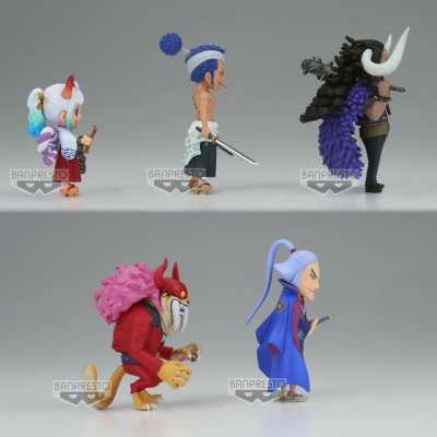 ONE PIECE - Wanokuni Onigashima World Collectable Figure vol. 9 Pacco Completo 7 cm