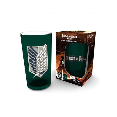 ATTACK ON TITAN - Large Glass 400ml Scout Symbol