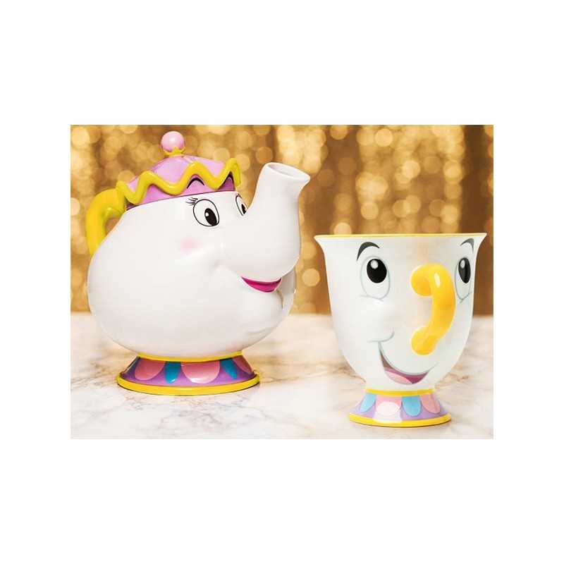 BEAUTY AND THE BEAST Ceramic Mrs Potts Teapot And Chip Mug