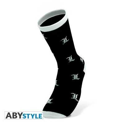 DEATH NOTE - Socks - Black & White - L One size
