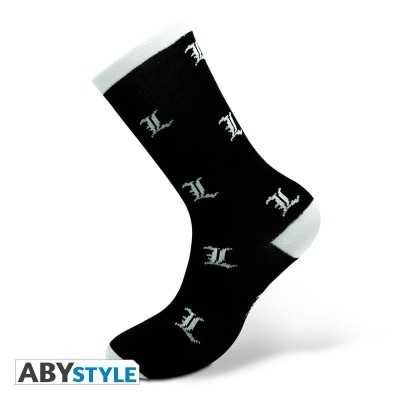 DEATH NOTE - Socks - Black & White - L One size