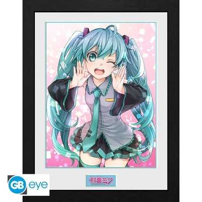 HATSUNE MIKU Framed print Wink Stampa incorniciata