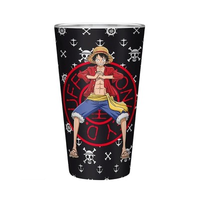 ONE PIECE - Large Glass 400ml Luffy 