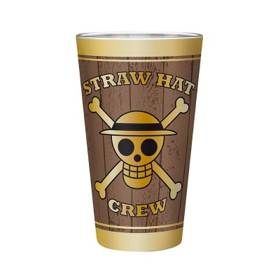 ONE PIECE - Large Glass 400ml Skulls 