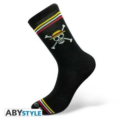 ONE PIECE - Socks - Black - Skull One size