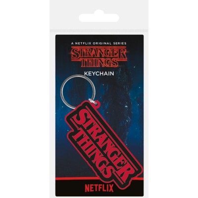 STRANGER THINGS - Logo Portachiavi in gomma