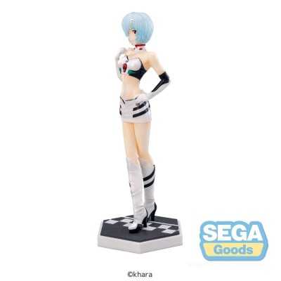 EVANGELION - Rei Ayanami Racing Pit Walk Luminasta SEGA PVC Figure 21 cm