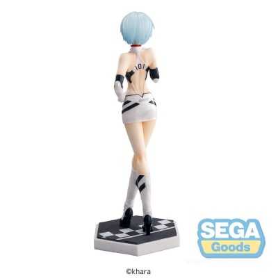 EVANGELION - Rei Ayanami Racing Pit Walk Luminasta SEGA PVC Figure 21 cm
