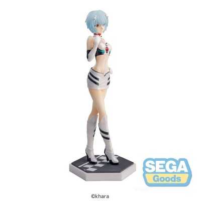 EVANGELION - Rei Ayanami Racing Pit Walk Luminasta SEGA PVC Figure 21 cm