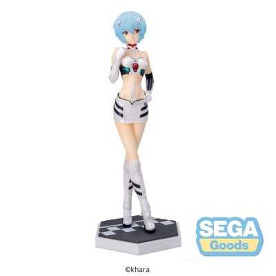EVANGELION - Rei Ayanami Racing Pit Walk Luminasta SEGA PVC Figure 21 cm