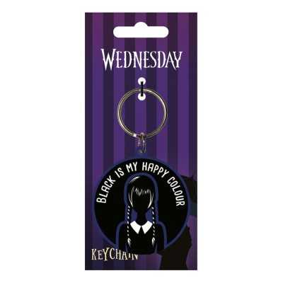 Wednesday Rubber Keychain Happy Colour Portachiavi in Gomma