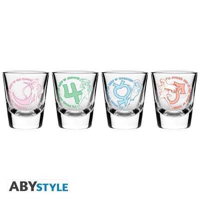 SAILOR MOON - Set of 4 shooters (4 Shot glass)