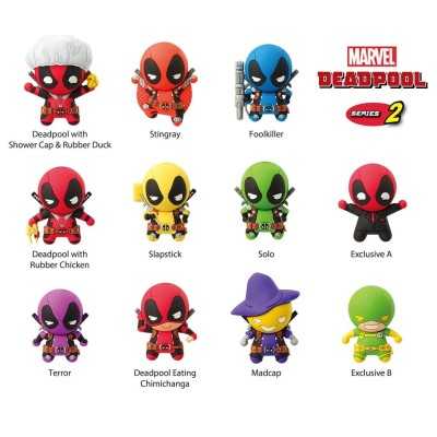 Portachiavi Clip Deadpool Serie 2 (1 portachiavi casuale)