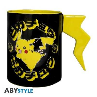 POKEMON - Pikachu lightning bolt handle Mug 3D 