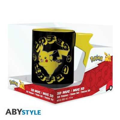 POKEMON - Pikachu lightning bolt handle Mug 3D 