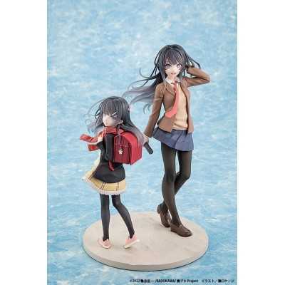 RASCAL DOES NOT DREAM OF A KNAPSACK KID - Mai Sakurajima High School Graduation Ver. & Knapsack Kid Kadokawa PVC Figure 19 cm