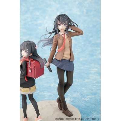 RASCAL DOES NOT DREAM OF A KNAPSACK KID - Mai Sakurajima High School Graduation Ver. & Knapsack Kid Kadokawa PVC Figure 19 cm