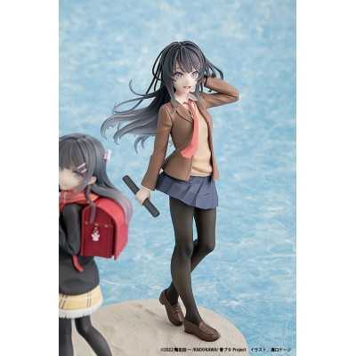 RASCAL DOES NOT DREAM OF A KNAPSACK KID - Mai Sakurajima High School Graduation Ver. & Knapsack Kid Kadokawa PVC Figure 19 cm