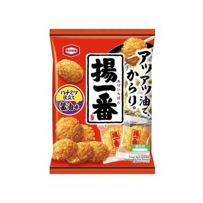 Age Ichi-Ban 100 g - Cracker di riso giapponese con salsa di soia e aroma di miele