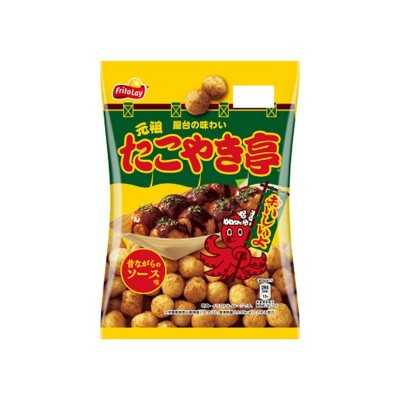 Ganso Takoyaki-Tei Traditional Sause 55 g - Japanese corn snack with Takoyaki mild sauce flavor
