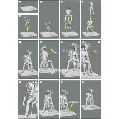 COWBOY BEBOP - Words that we couldn't say 20th Anniversay Ed Spike & Julia 1/4 PVC Figure 45 cm