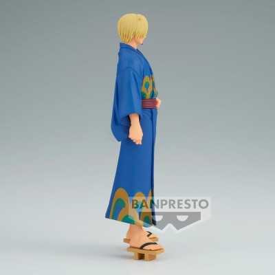 ONE PIECE - Sanji Wanokuni Yukata Ver. DXF The Grandline Series Banpresto PVC Figure 17 cm