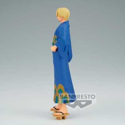 ONE PIECE - Sanji Wanokuni Yukata Ver. DXF The Grandline Series Banpresto PVC Figure 17 cm