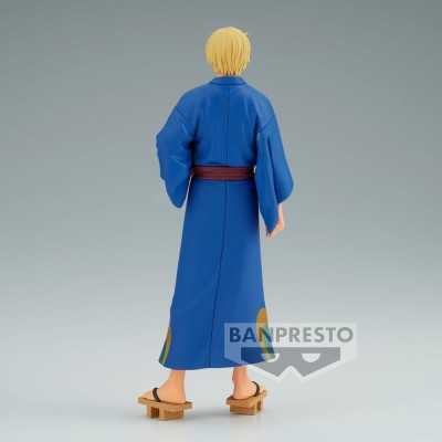 ONE PIECE - Sanji Wanokuni Yukata Ver. DXF The Grandline Series Banpresto PVC Figure 17 cm