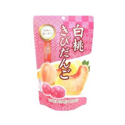 White peach Japanese mochi