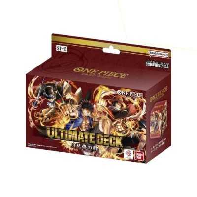 ONE PIECE CARD GAME Ultimate Deck The Three Brothers ST-13 Starter Deck - 1 Pacchetto (ENG)
