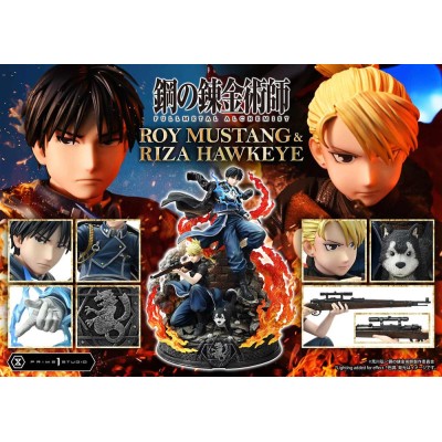 FULLMETAL ALCHEMIST - Roy Mustang & Riza Hawkeye Concept Masterline Statue 1/6 Deluxe Bonus Version Prime 1 Studio 50 cm