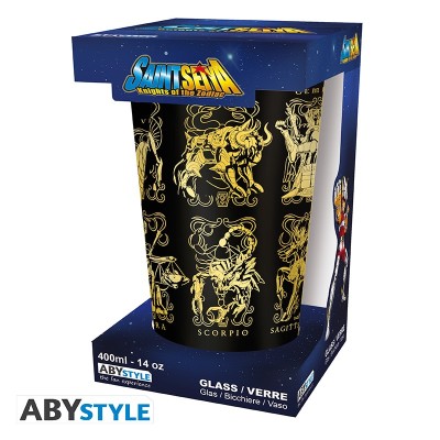 SAINT SEIYA - Gold cloths Large Glass 460 ml