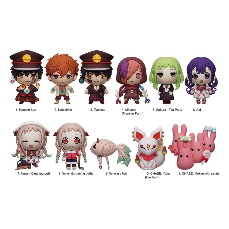 Hanako TOILET BOUND HANAKO-KUN - PVC Bag Clips Series 2 Display (1