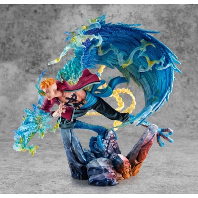 ONE PIECE - Marco the Phoenix Leader of 1st group of Whitebeard Pirates P.O.P MAS Maximum Megahouse PVC Figure 32 cm