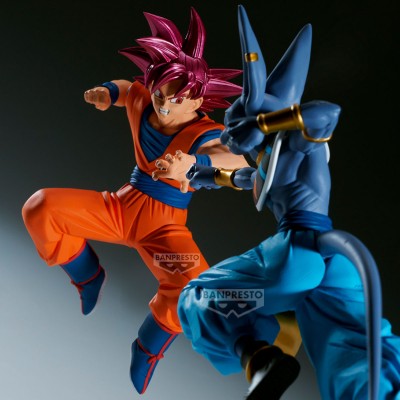DRAGON BALL SUPER - Son Goku Super Saiyan God (Vs Beerus) Match Makers Banpresto PVC Figure 12 cm