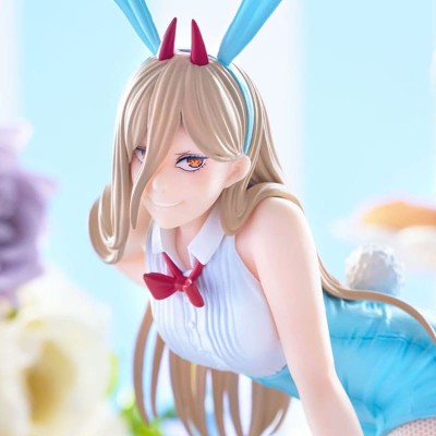 CHAINSAW MAN - Power Light Blue Color Ver. BiCute Bunnies Furyu PVC Figure 30 cm