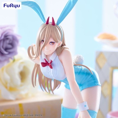 CHAINSAW MAN - Power Light Blue Color Ver. BiCute Bunnies Furyu PVC Figure 30 cm
