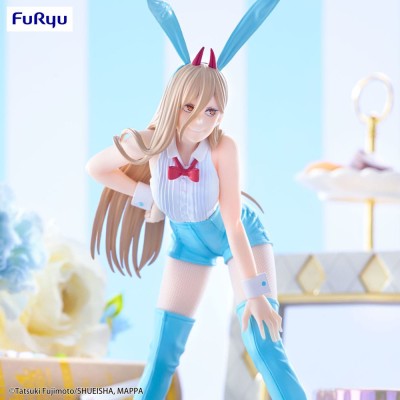 CHAINSAW MAN - Power Light Blue Color Ver. BiCute Bunnies Furyu PVC Figure 30 cm