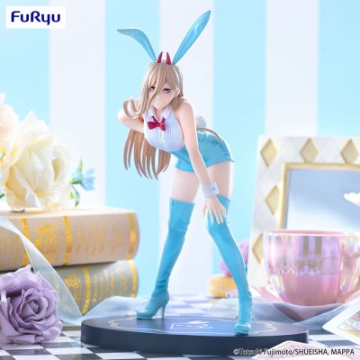 CHAINSAW MAN - Power Light Blue Color Ver. BiCute Bunnies Furyu PVC Figure 30 cm