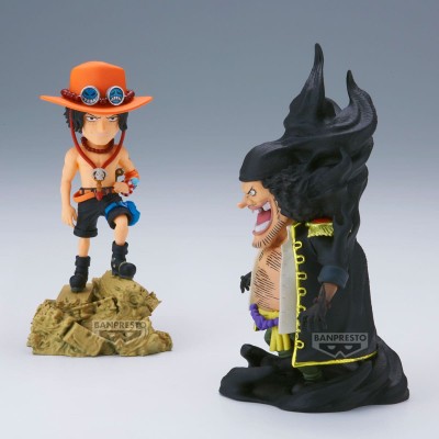 ONE PIECE - Portgas D.Ace VS Marshall D.Teach Log Stories World Collectable Figure Banpresto PVC Figure 8 cm