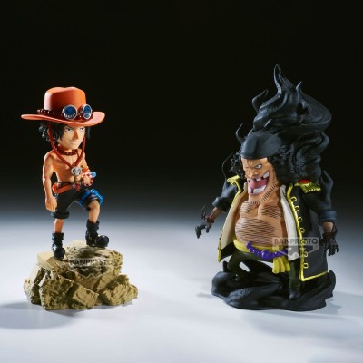 ONE PIECE - Portgas D.Ace VS Marshall D.Teach Log Stories World Collectable Figure Banpresto PVC Figure 8 cm