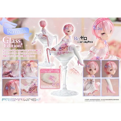 RE:ZERO - Ram Glass Edition Prisma Wing 1/7 PVC Figure 24 cm