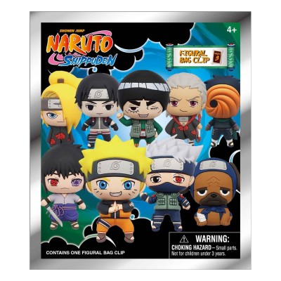 NARUTO SHIPPUDEN - 3D PVC Bag Clips Series 3 (1 clip casuale)