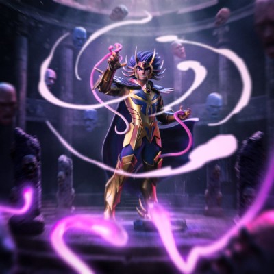 SAINT SEIYA - TCancer Deathmask Art Scale Iron Studios 1/10 Resin Figure 23 cm