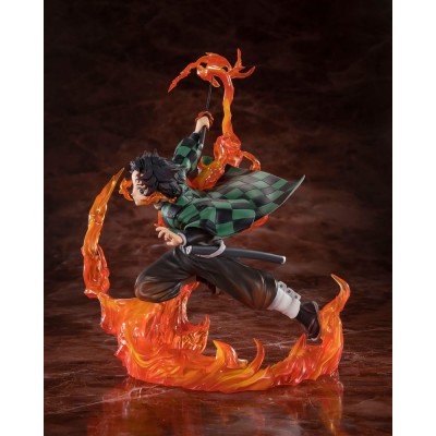 DEMON SLAYER - Kamado Tanjiro (Kyojuro Rengoku's Sword Guard Ver.) FiguartsZERO Bandai PVC Figure 19 cm