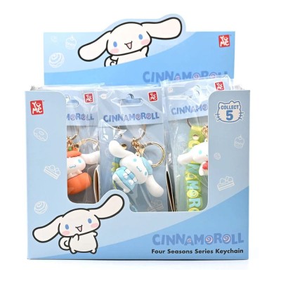 HELLO KITTY AND FRIENDS - Cinnamoroll Sanrio Four Seasons Series Keychains with Hand Strap (1 portachiavi)